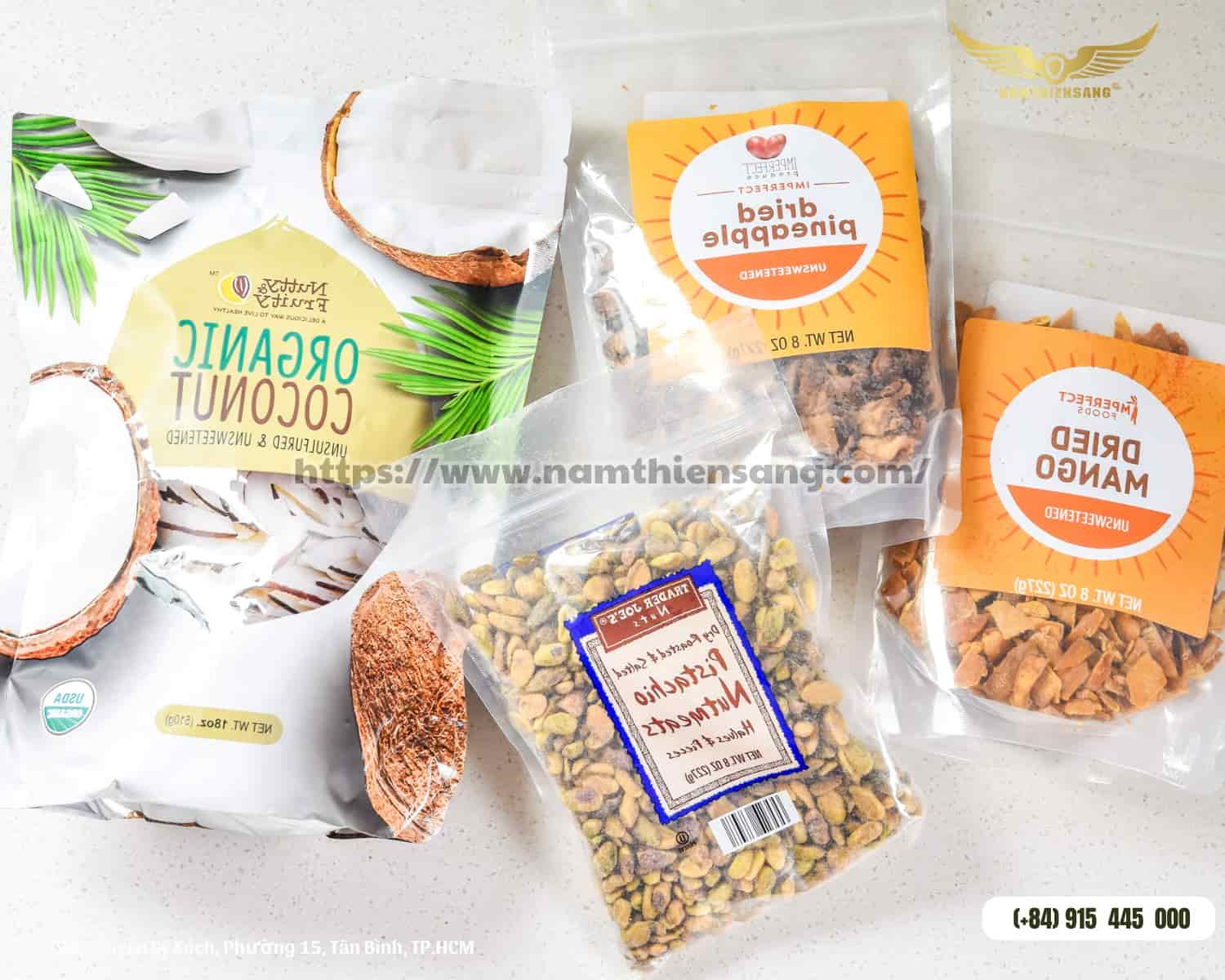 Đặc điểm của bao bì trái cây sấy
